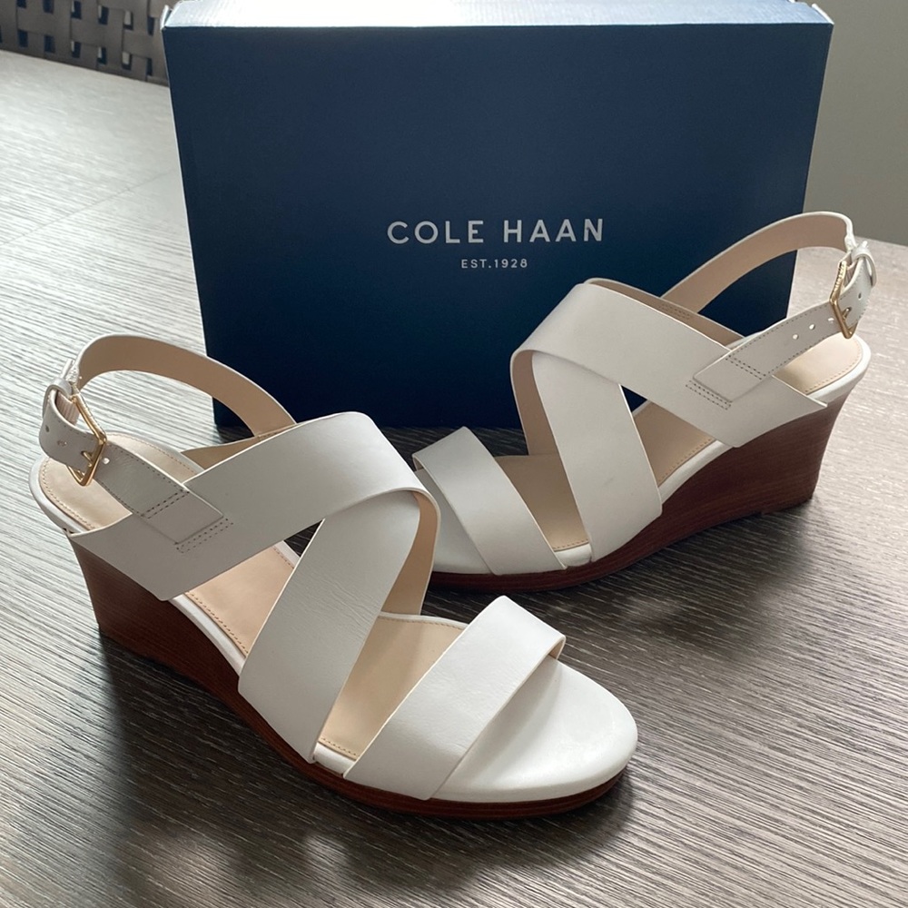 Colehaan Penelope wedge - optic white